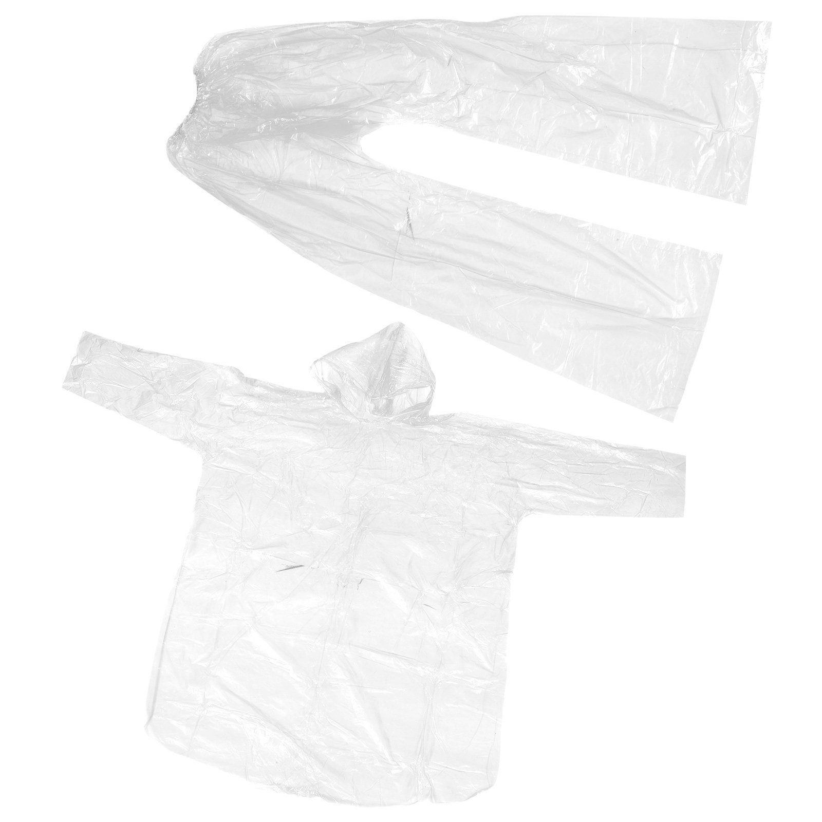 Hooded Clear Rain Poncho Set W - đánh giá và giá Emergency Poncho Rain